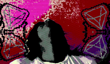 A Sad Reclusive Abstract Kat (Alternate Version)