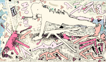 A Glitchy Abstract Kat Does Pushups & Planks
